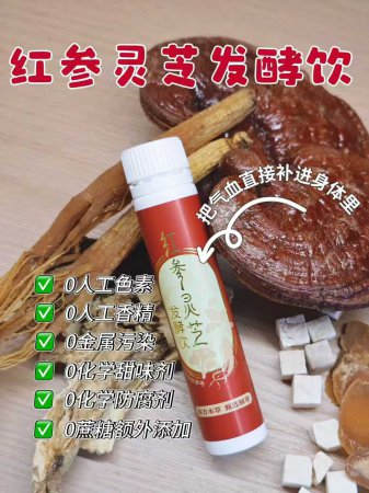 红参灵芝发酵饮